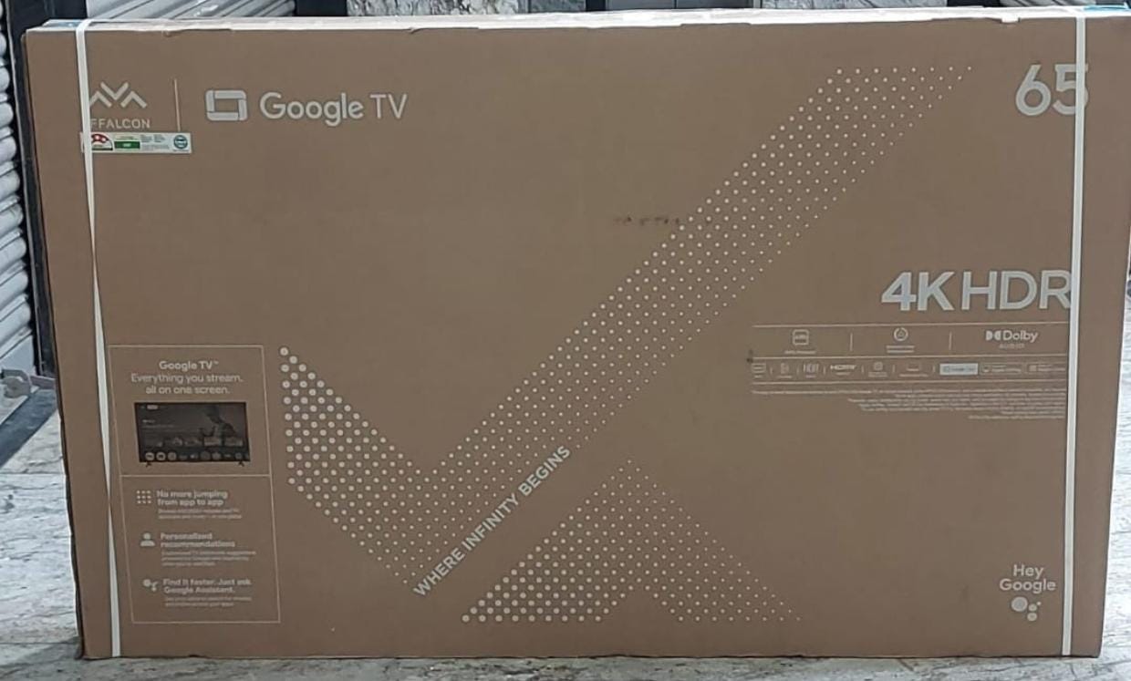 iFFALCON 65" Inches 4k Google TV Model No:65U65