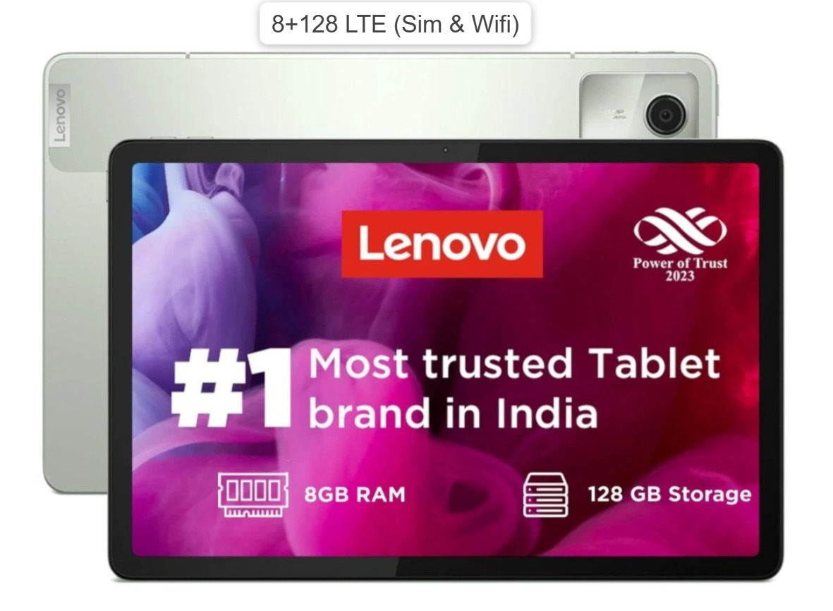 Lenovo Tab M11 8+128 Sim & Wifi Display 11 Inches